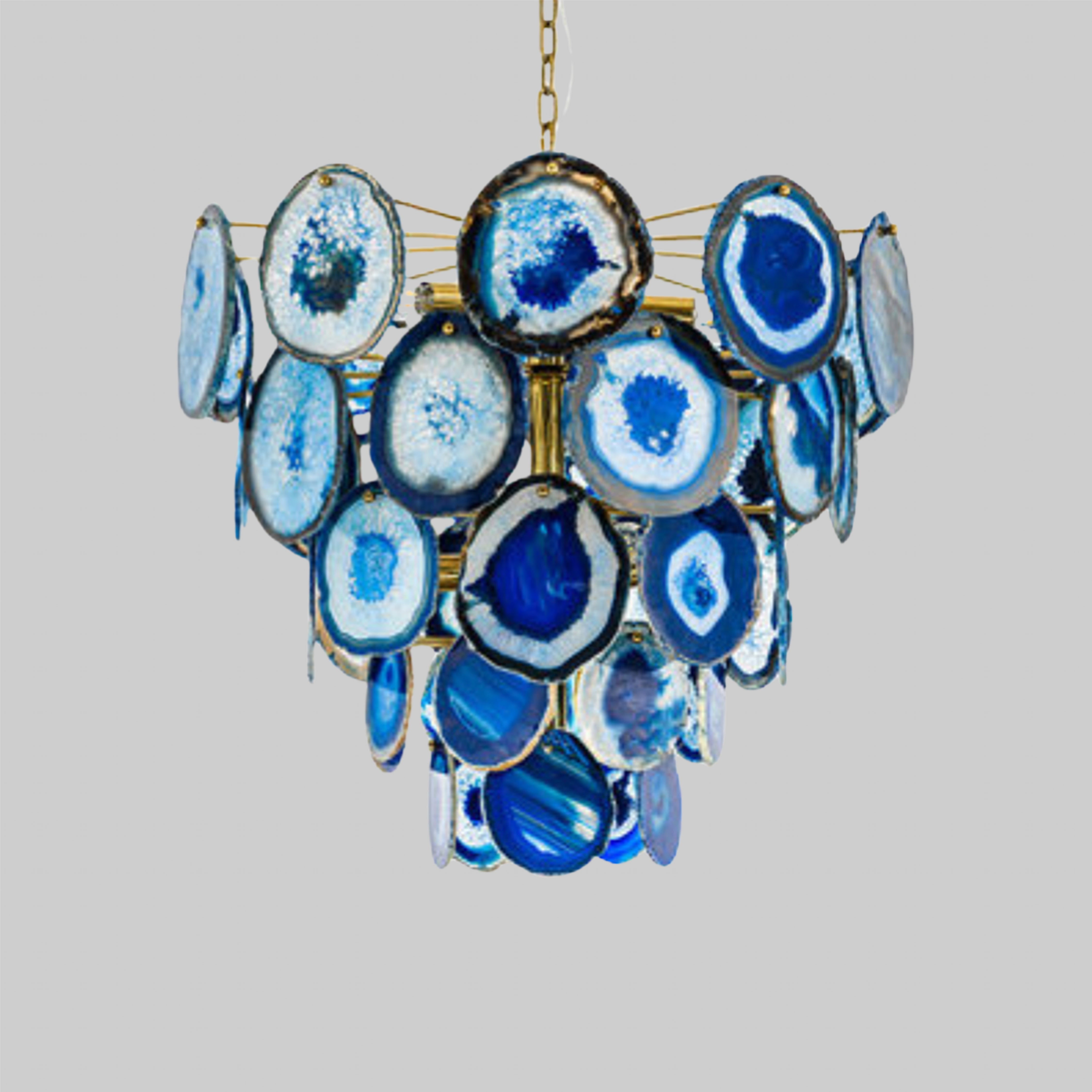 Blue Agate Chandelier