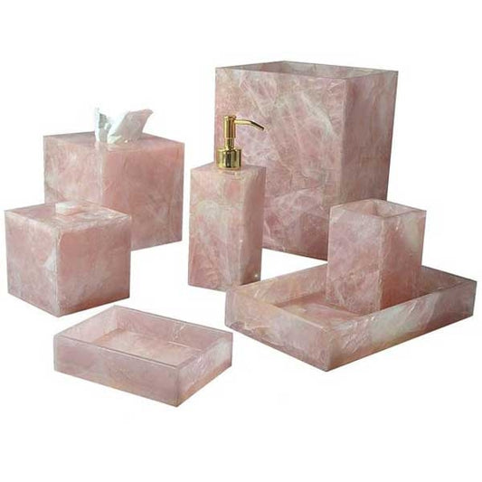 Rose Quartz Bath Set