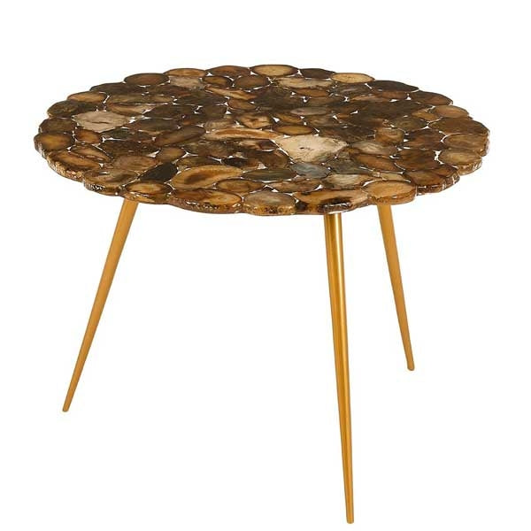 Agate Stone Top Side Table