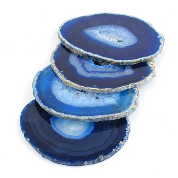 4 Blue Agate Coaster