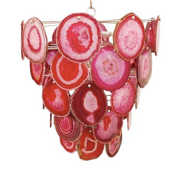 Pink Agate Chandelier