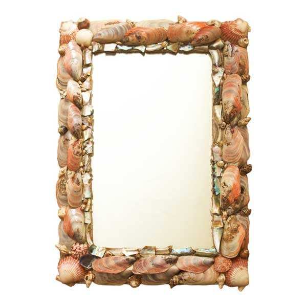 Seashell and Mother of Pearl Encrusted Mirror