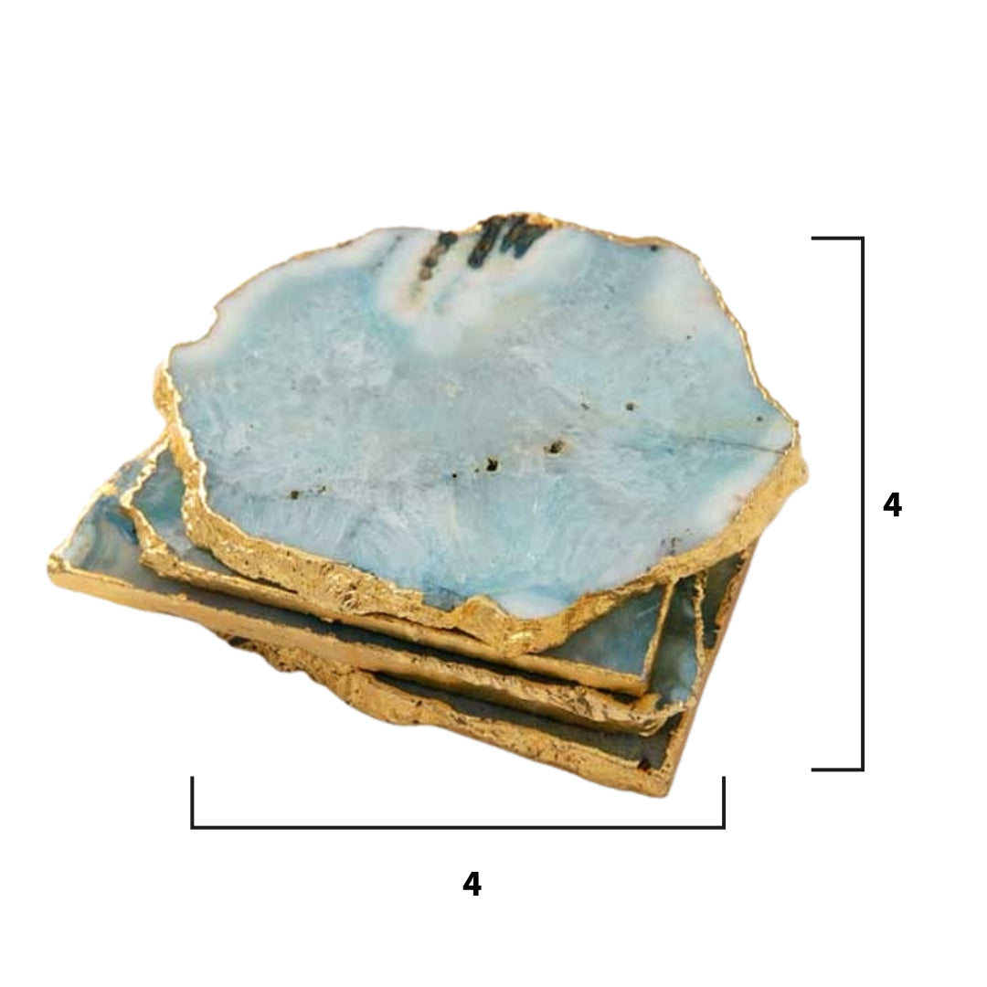 4 Agate Coasters