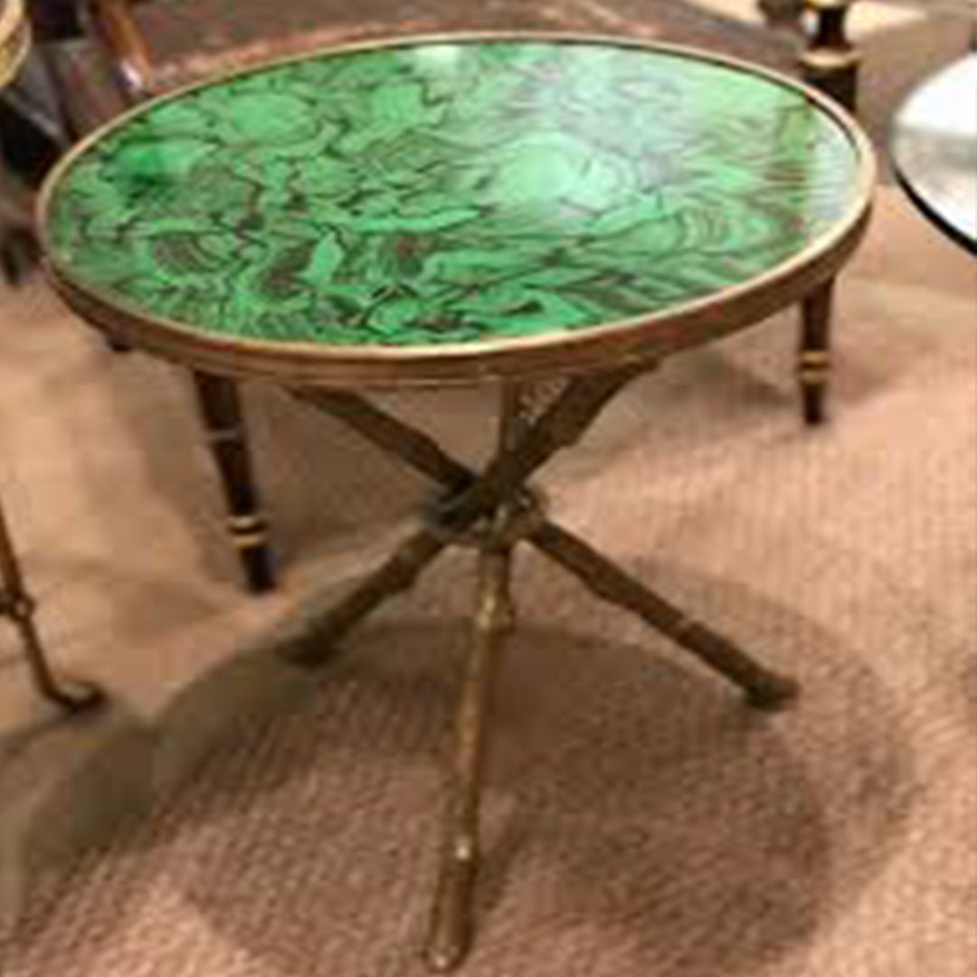 Green Malachite Side Table