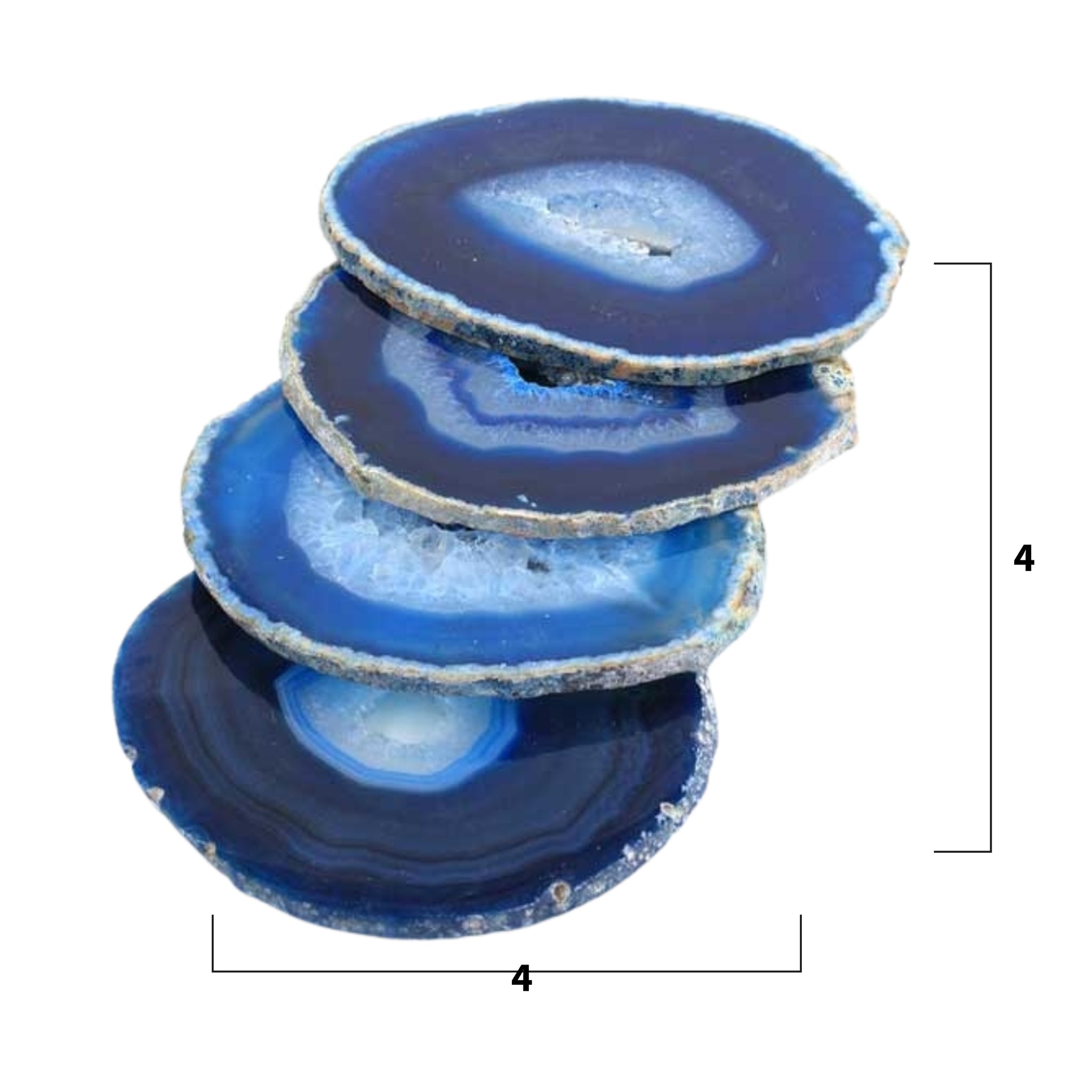 4 Blue Agate Coaster