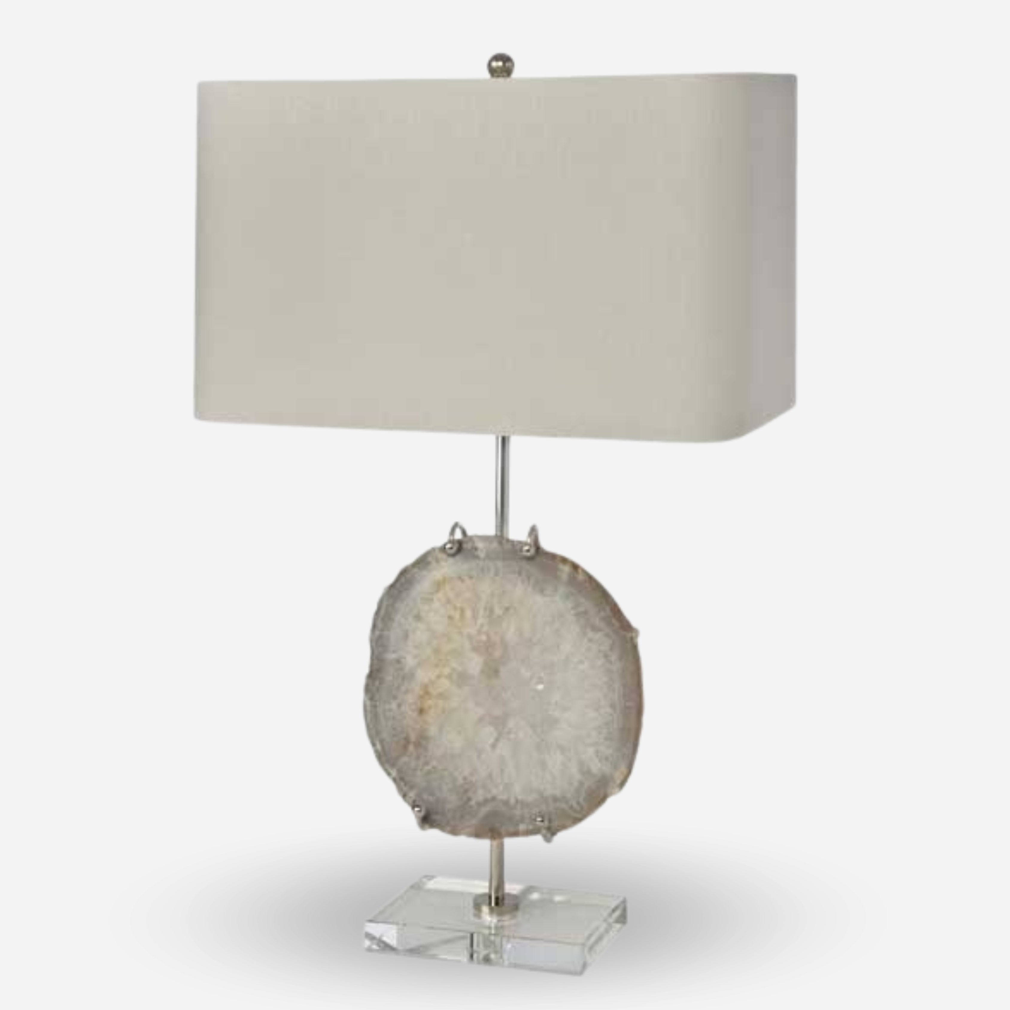 Exhibit Table Lamp in Natural Agate