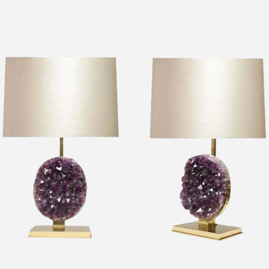 Natural Amethyst Lamps