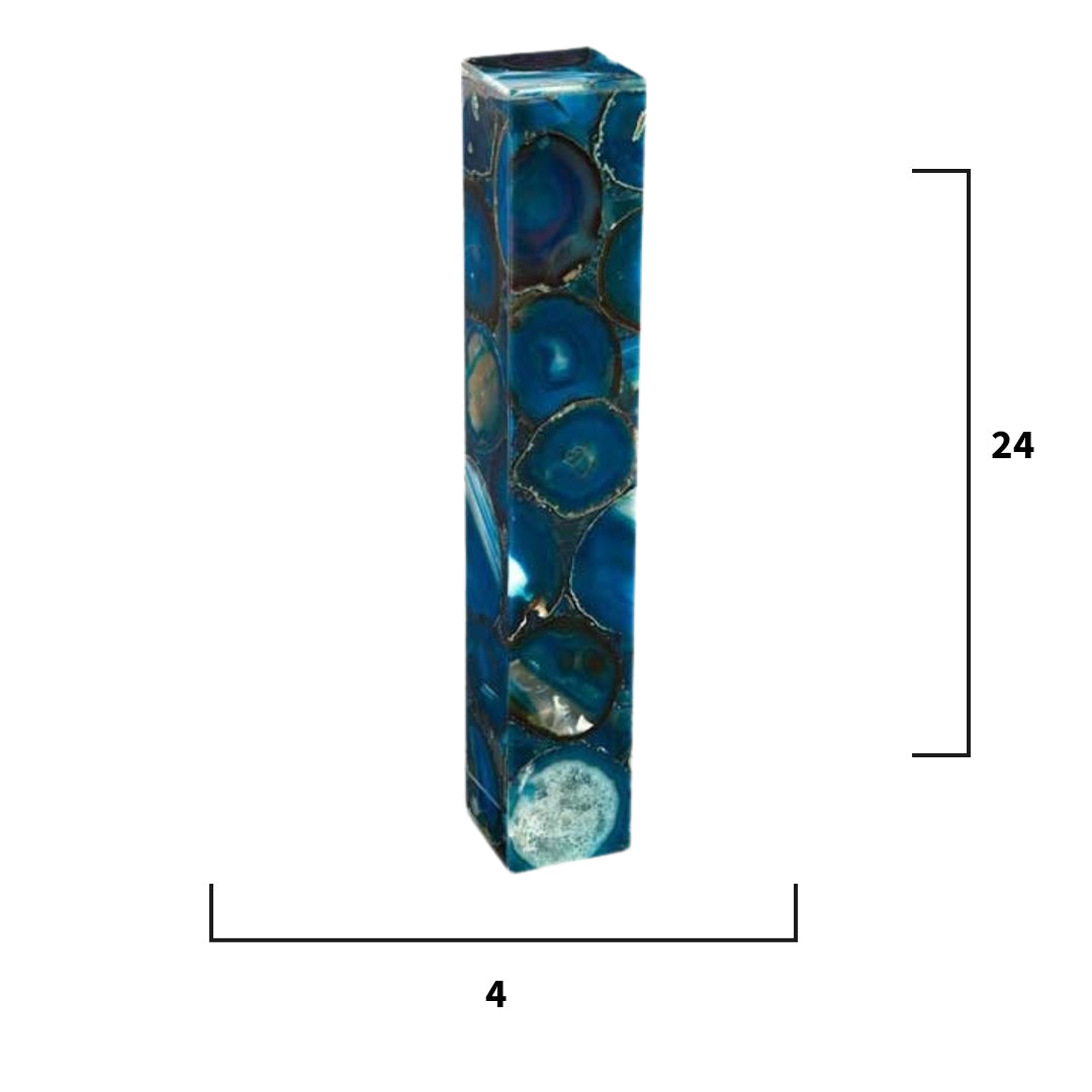 BLUE AGATE TABLE LAMP