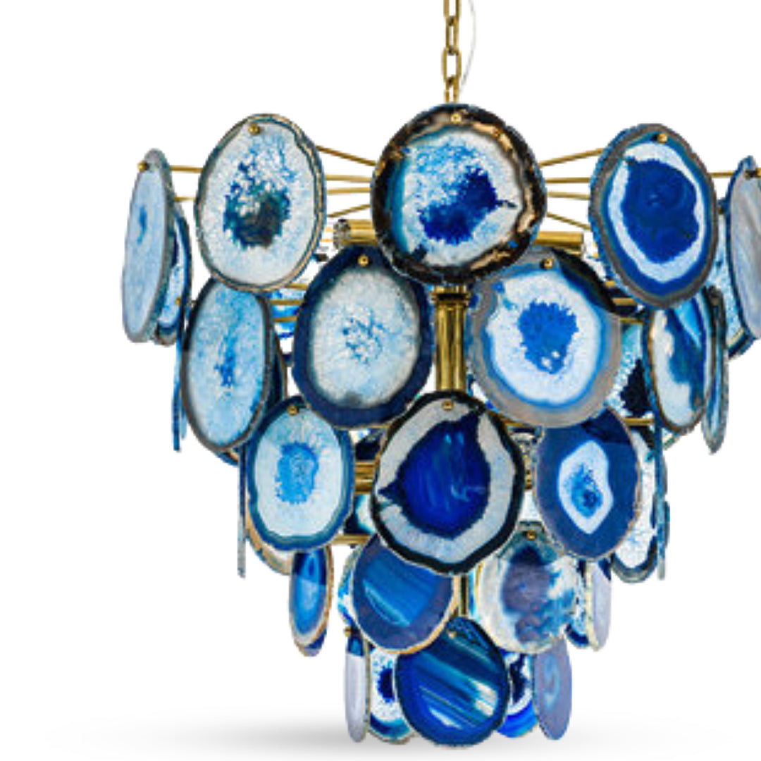 Blue Agate Chandelier