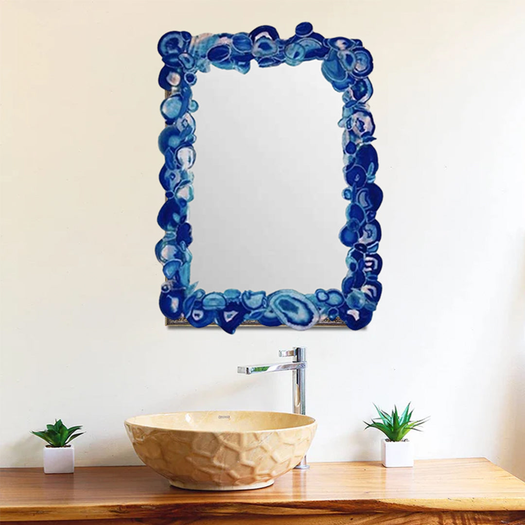 Blue Agate Mirror