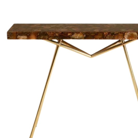 Agate Stone Top Console Table