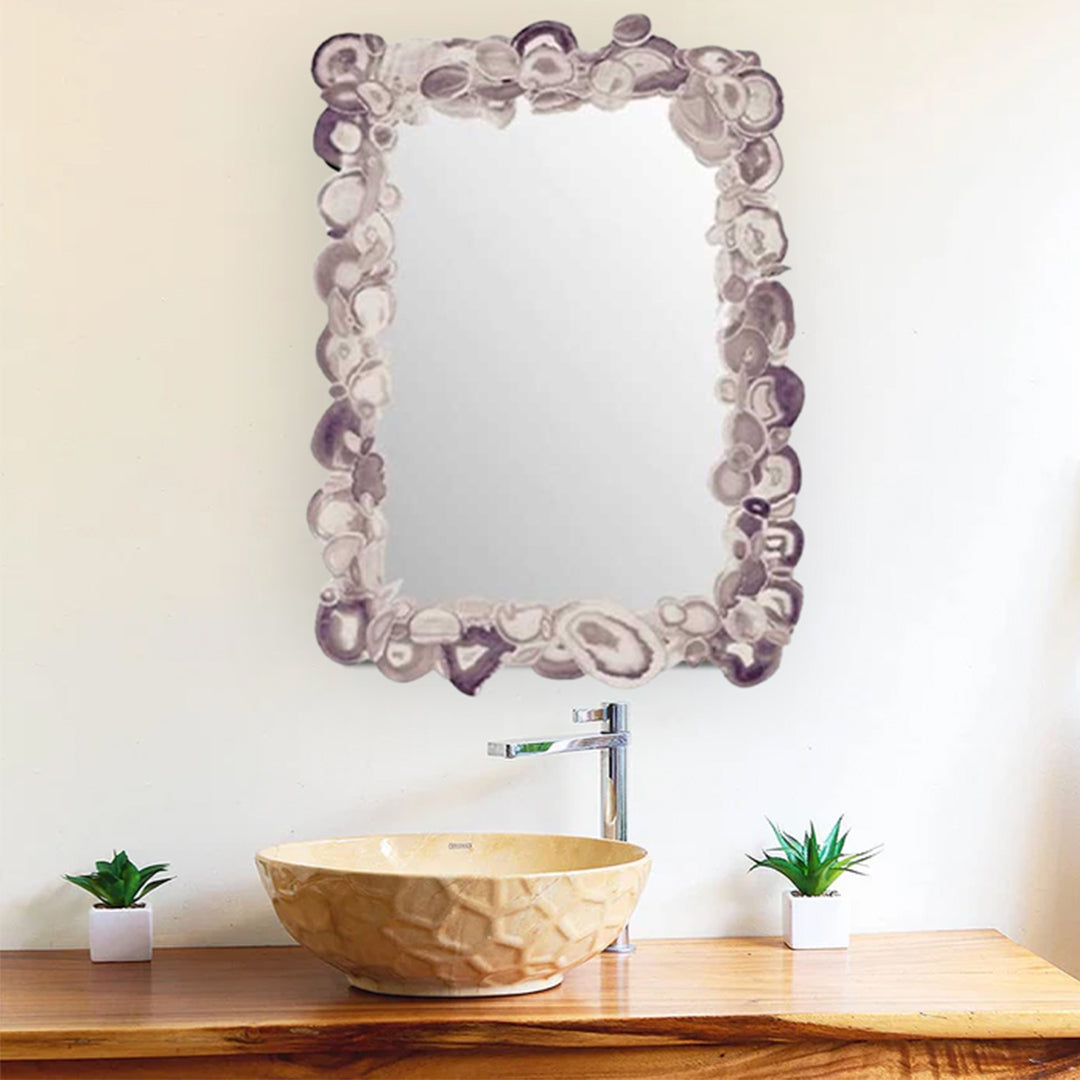 Natural Agate Mirror