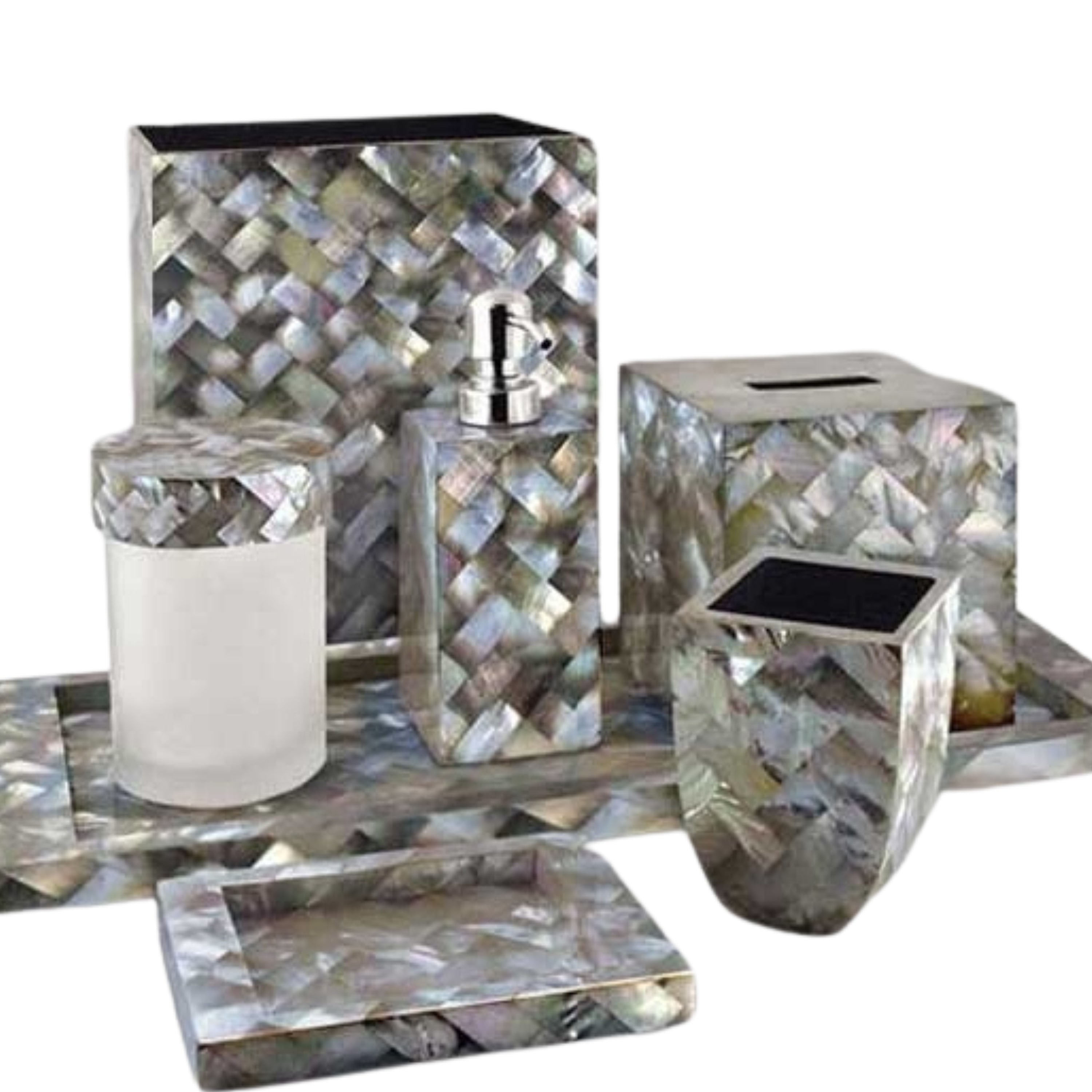 Mother of Pearl Bath Set