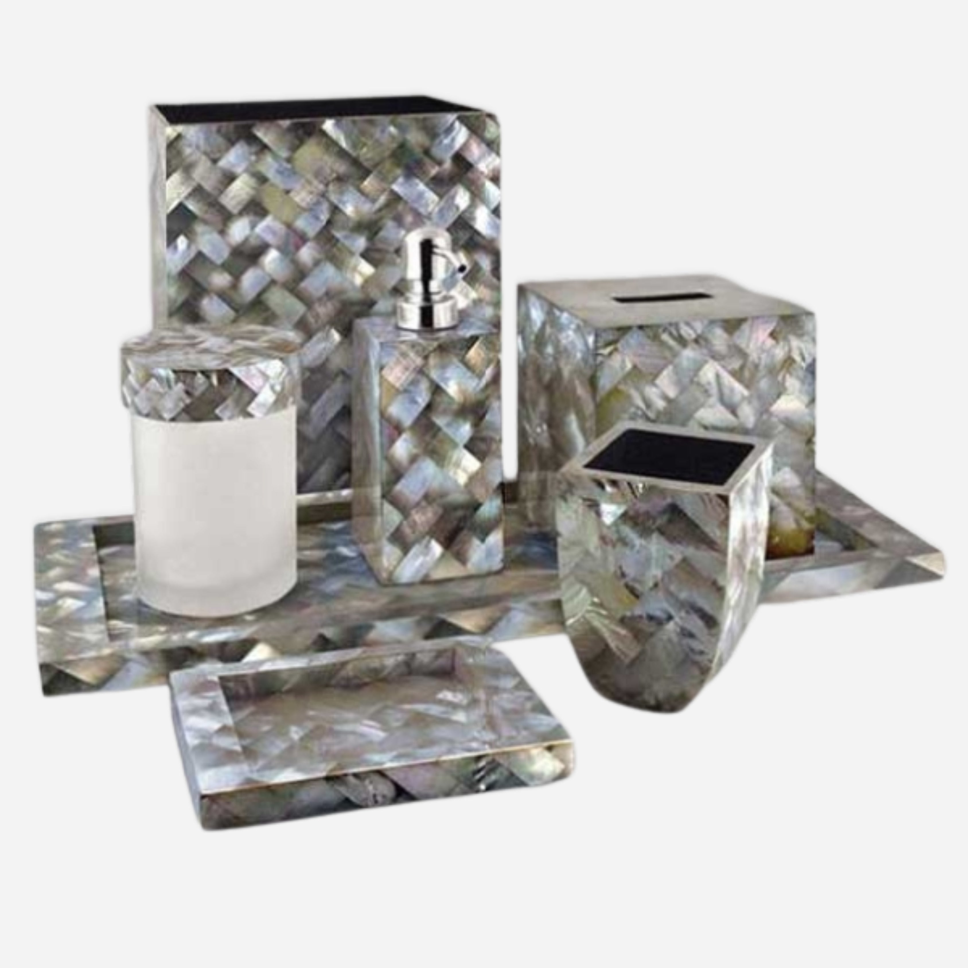 Mother of Pearl Bath Set