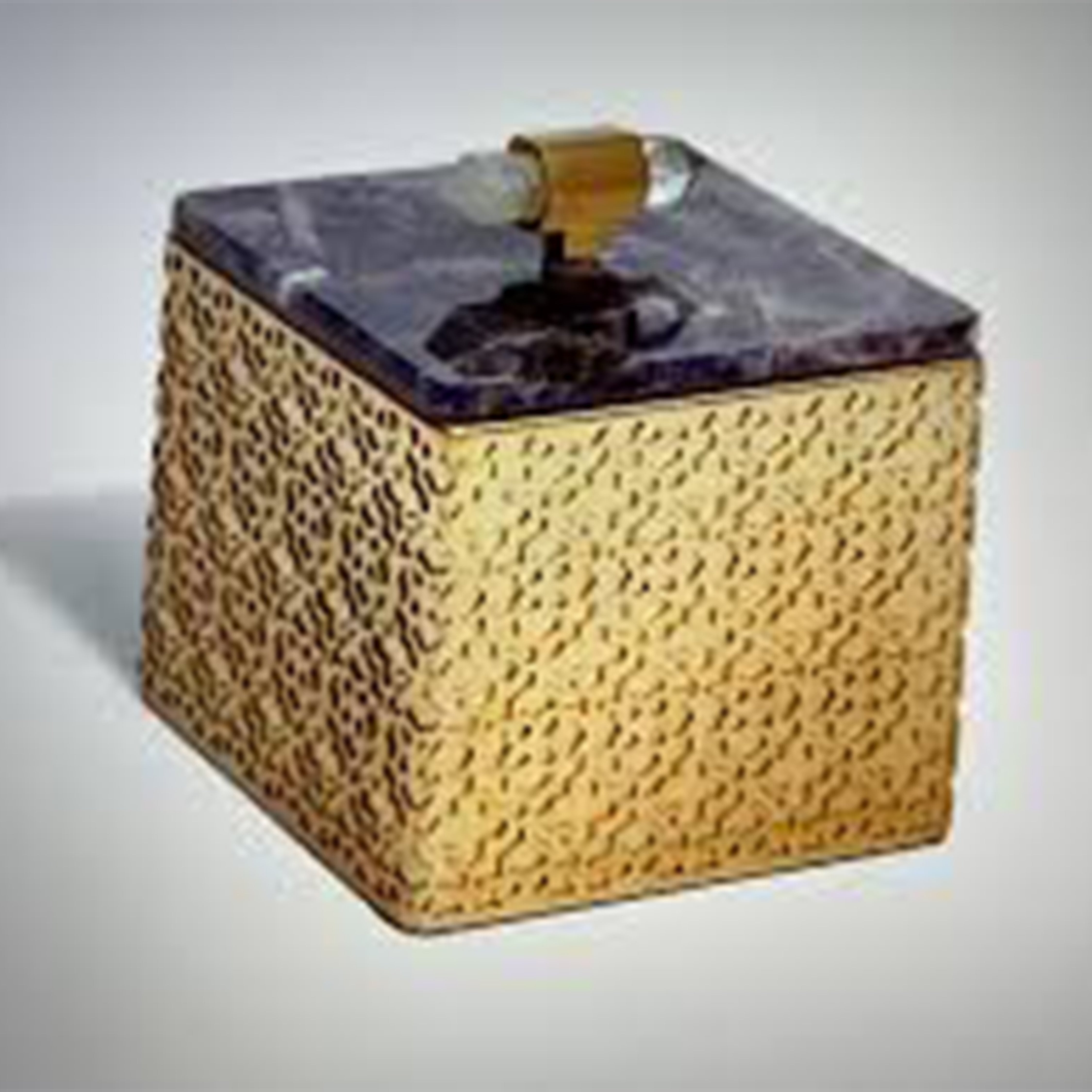 Square Filigree Box In Amethyst