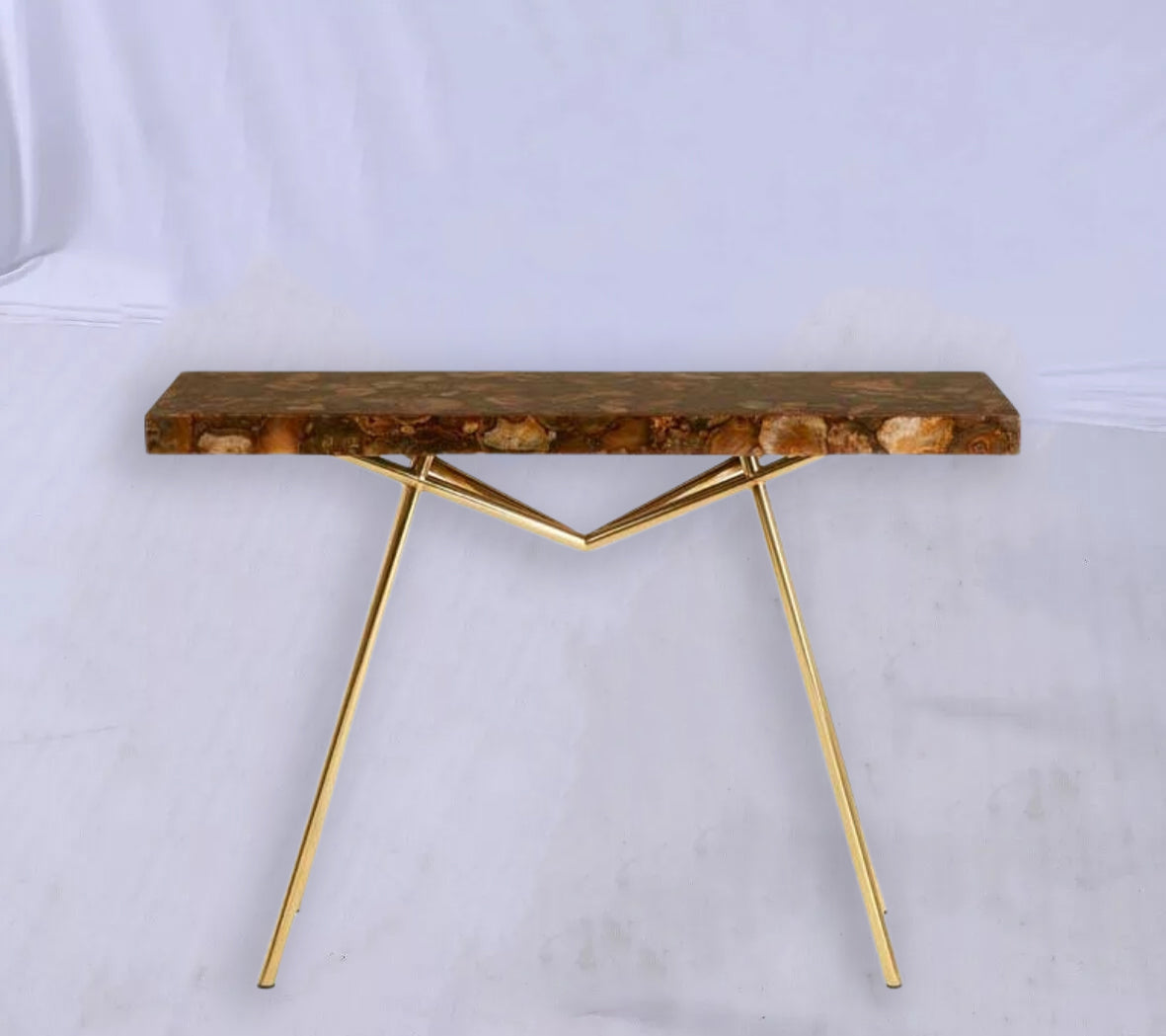 Agate Stone Top Console Table