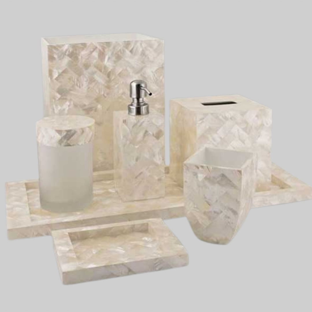 Mother of Pearl Bath Set