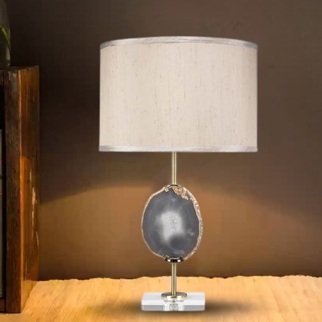 Agate Slice Table Lamp