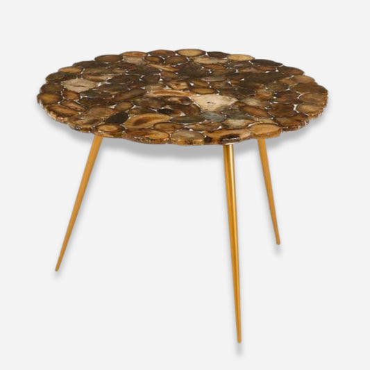 Agate Stone Top Side Table