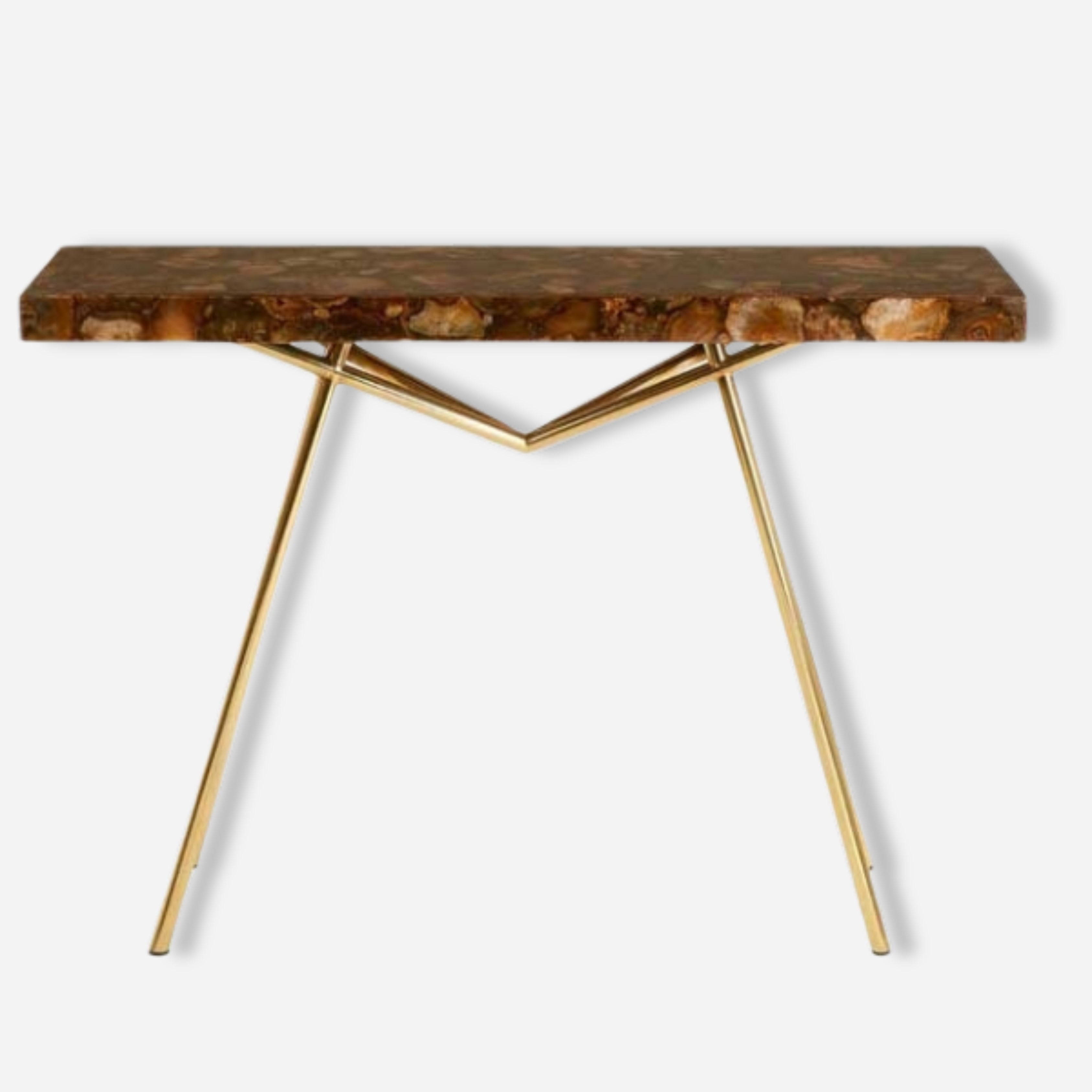 Agate Stone Top Console Table