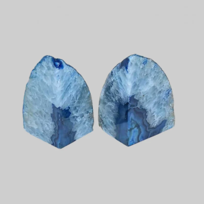 Agate Bookends in Blue - Image 3