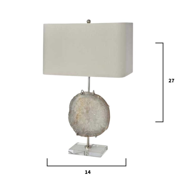 Exhibit Table Lamp in Natural Agate - Image 5