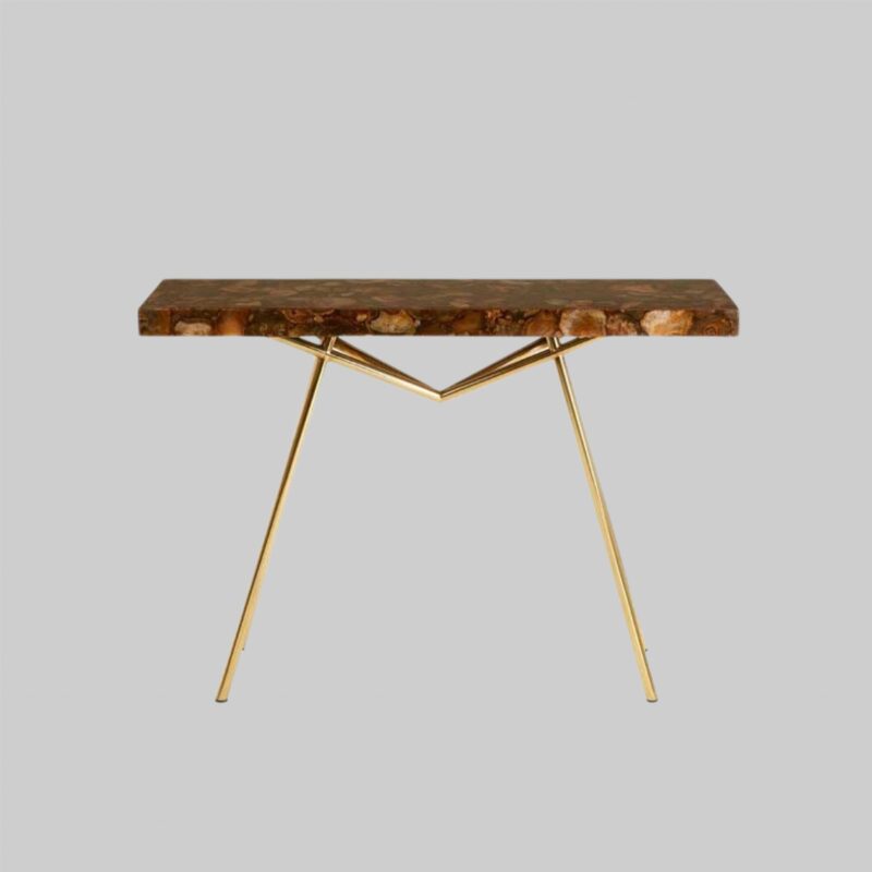 Agate Stone Top Console Table - Image 5