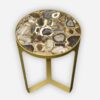 Round Agate Composite Side Table