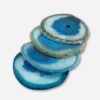 Turquoise Colored Agate Coaster Set
