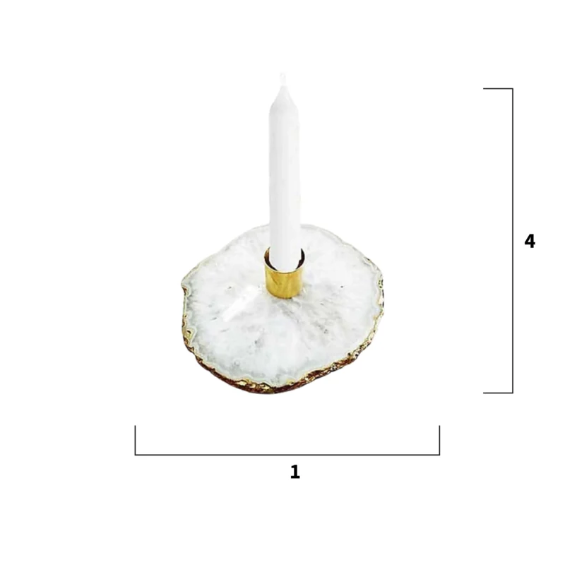 Agate Taper Candle Holder - Image 3