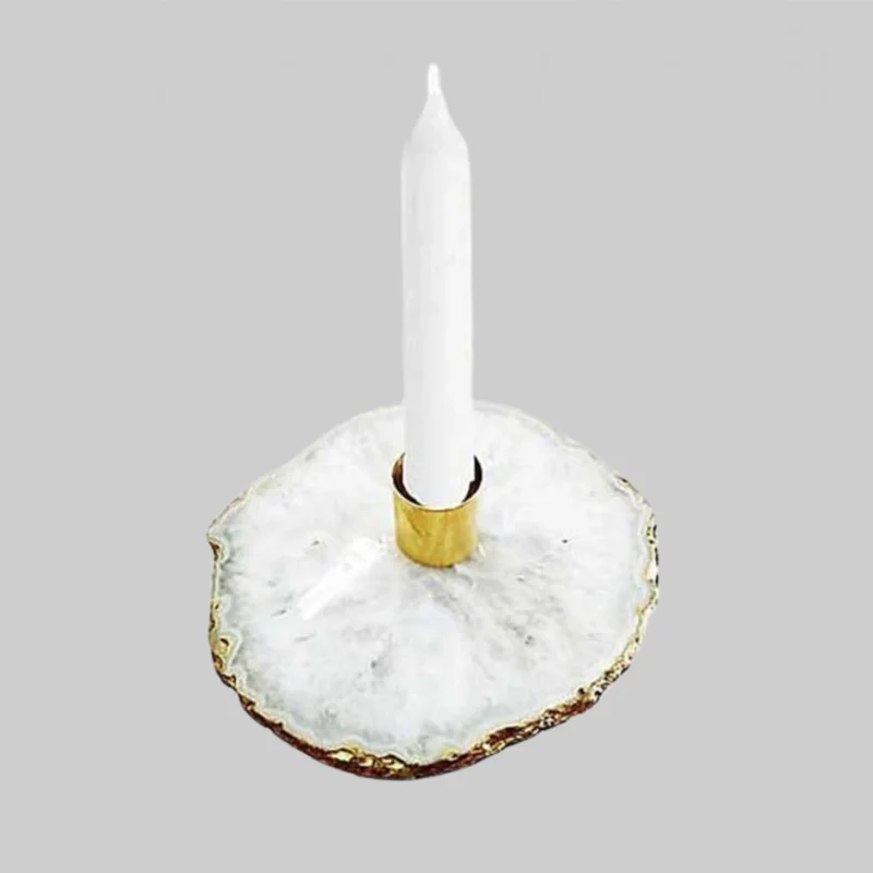 Agate Taper Candle Holder - Image 2