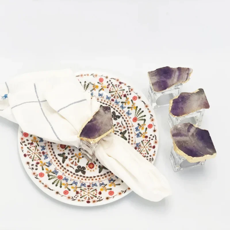 Amethyst Napkin Rings - Image 2